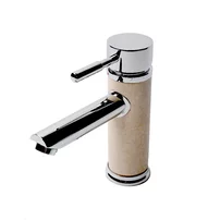 Baterie lavoar Inter Ceramic monocomanda finisaj crom-piatra naturala