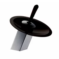 Baterie lavoar Inter Ceramic Orekio monocomanda crom cu sticla neagra