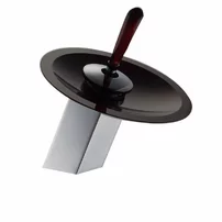 Baterie lavoar Inter Ceramic Orekio monocomanda crom - sticla neagra