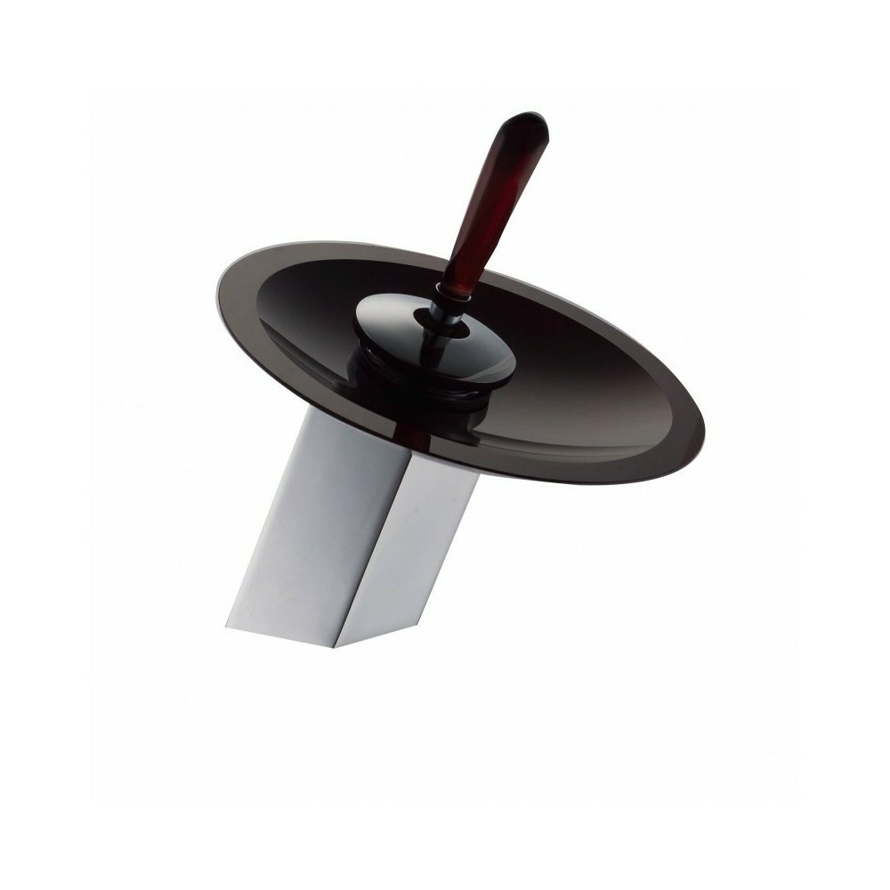 Baterie lavoar Inter Ceramic Orekio monocomanda crom - sticla neagra