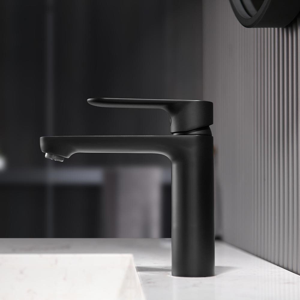 Baterie lavoar Inter Ceramic Torino monocomanda negru mat