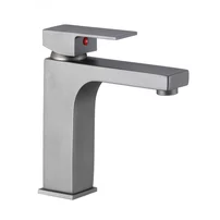 Baterie lavoar Inter Ceramic Yasmina monocomanda gri mat - Gun Gray