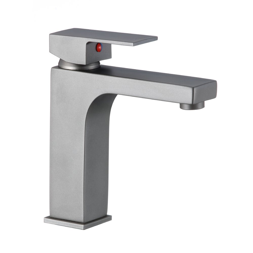 Baterie lavoar Inter Ceramic Yasmina monocomanda gri mat - Gun Gray