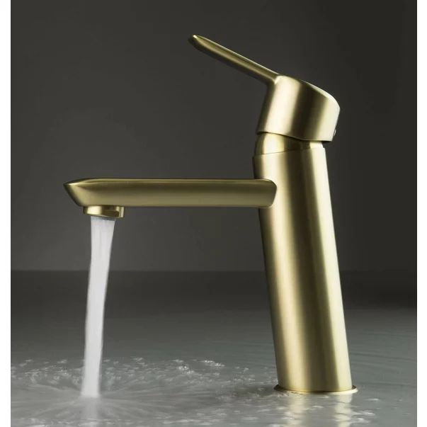 Baterie lavoar monocomanda auriu periat Deante Arnika picture - 3