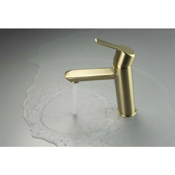 Baterie lavoar monocomanda auriu periat Deante Arnika picture - 2