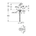 Baterie lavoar monocomanda Grohe Baucurve crom lucios picture - 2