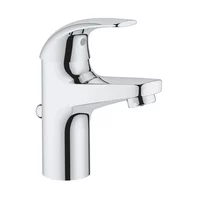 Baterie lavoar monocomanda Grohe Baucurve crom lucios cu ventil