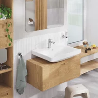 Baterie lavoar monocomanda Grohe Cubeo S cu ventil Pop-Up crom lucios