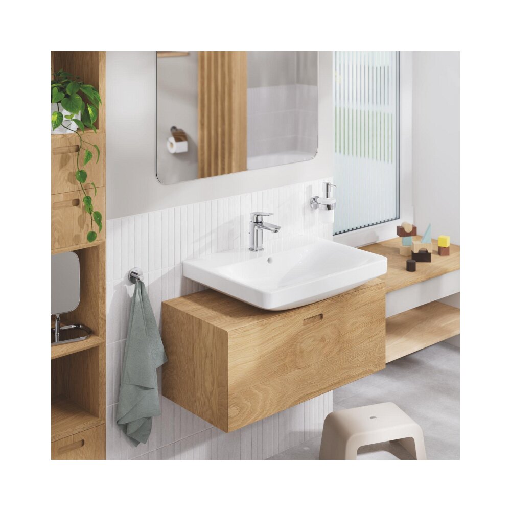 Baterie lavoar monocomanda Grohe Cubeo S cu ventil Pop-Up crom lucios