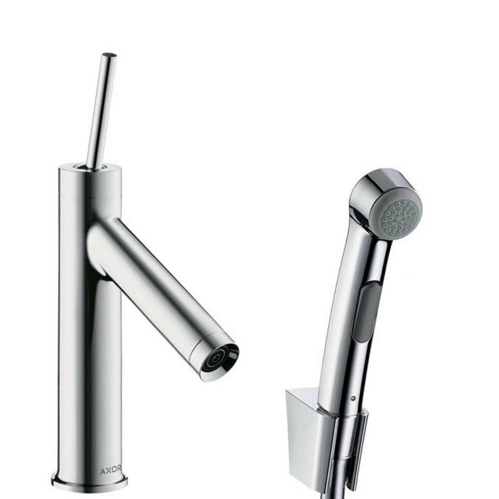 Baterie lavoar monocomanda Hansgrohe Axor Starck 90 cu dus igienic