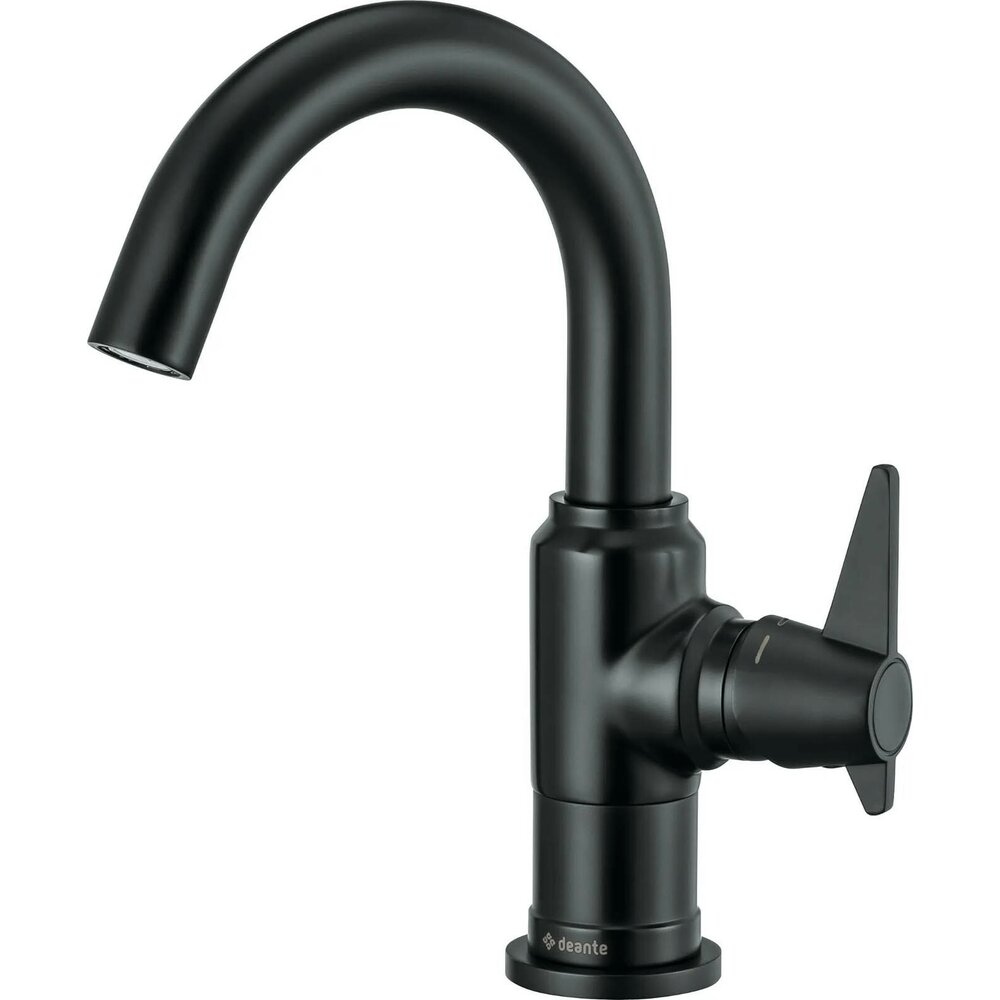 Baterie lavoar monocomanda negru Deante Temisto BQT_N20M