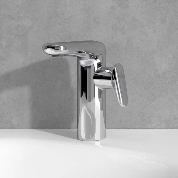 Baterie lavoar monocomanda Villeroy&Boch Antao crom lucios cu ventil Push-Open picture - 5