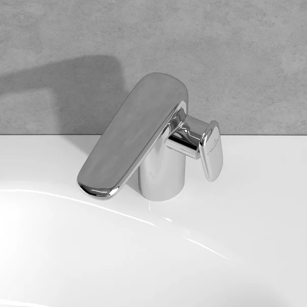 Baterie lavoar monocomanda Villeroy&Boch Antao crom lucios cu ventil Push-Open picture - 6
