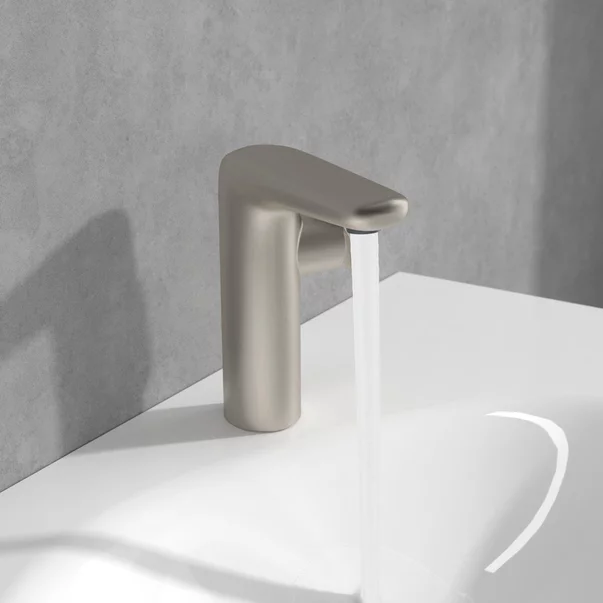 Baterie lavoar monocomanda Villeroy&Boch Antao nichel periat cu ventil Push-Open picture - 3