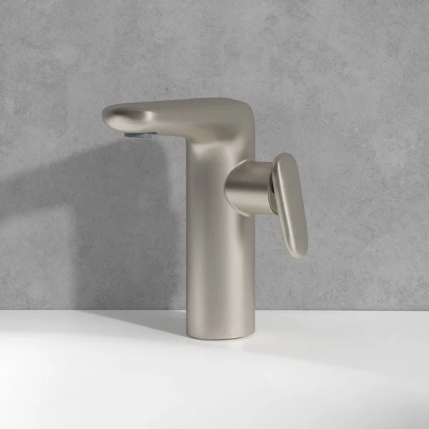 Baterie lavoar monocomanda Villeroy&Boch Antao nichel periat cu ventil Push-Open picture - 5