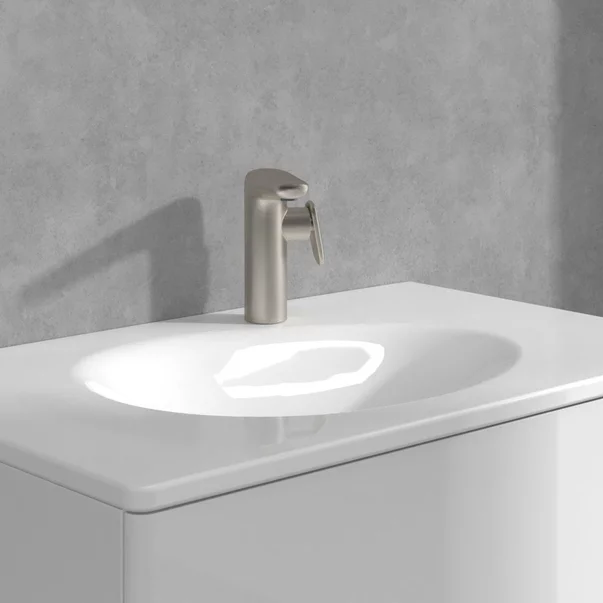 Baterie lavoar monocomanda Villeroy&Boch Antao nichel periat cu ventil Push-Open picture - 7