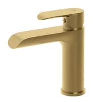 Baterie lavoar Rubineta Ultra monocomanda finisaj auriu lucios