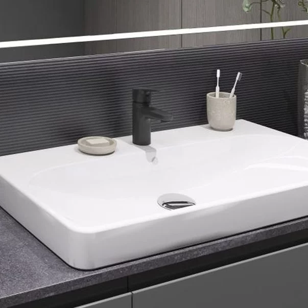 Baterie lavoar Rubineta Uno monocomanda finisaj negru mat picture - 2