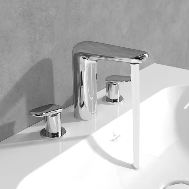 Baterie lavoar Villeroy&Boch Antao dubla comanda crom lucios picture - 3