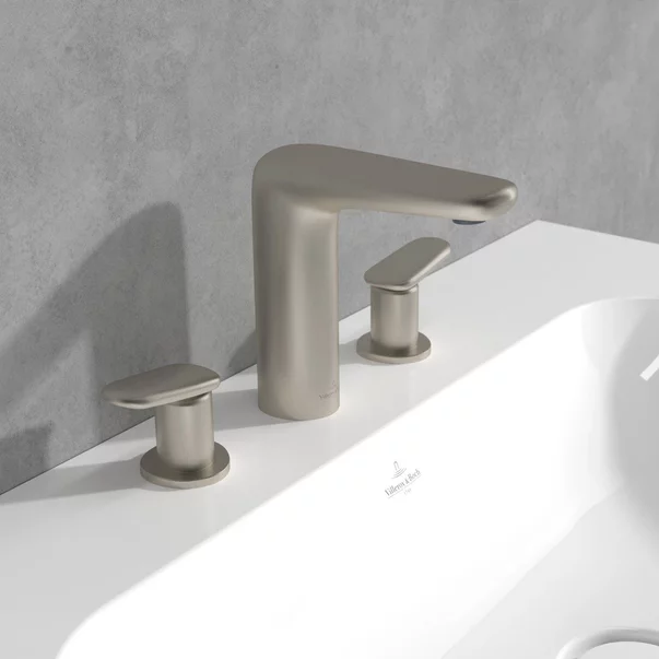 Baterie lavoar Villeroy&Boch Antao dubla comanda nichel periat picture - 2