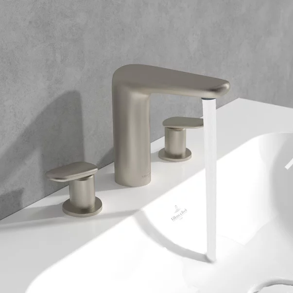 Baterie lavoar Villeroy&Boch Antao dubla comanda nichel periat picture - 3