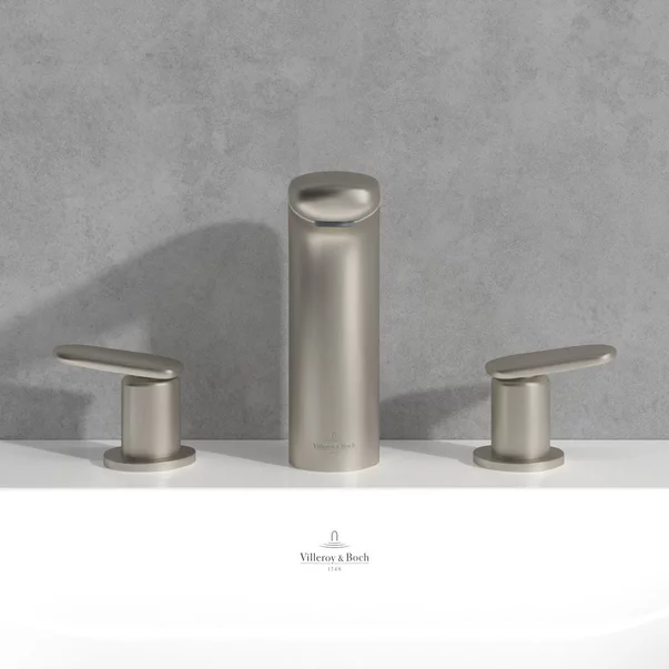 Baterie lavoar Villeroy&Boch Antao dubla comanda nichel periat picture - 5