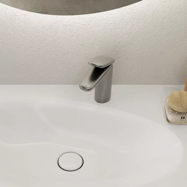 Baterie lavoar Villeroy&Boch Antao monocomanda nichel periat cu ventil Push-Open picture - 3