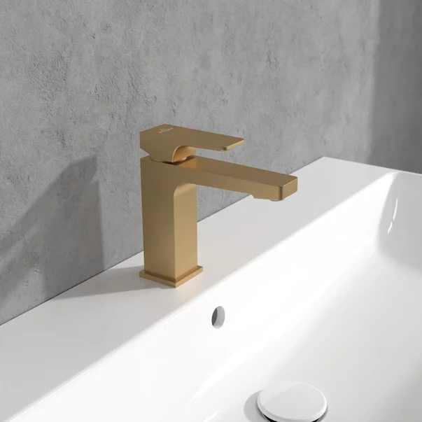 Baterie lavoar Villeroy&Boch Architectura Square auriu periat picture - 2