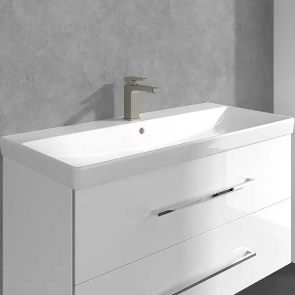 Baterie lavoar Villeroy&Boch Architectura Square nichel periat picture - 5