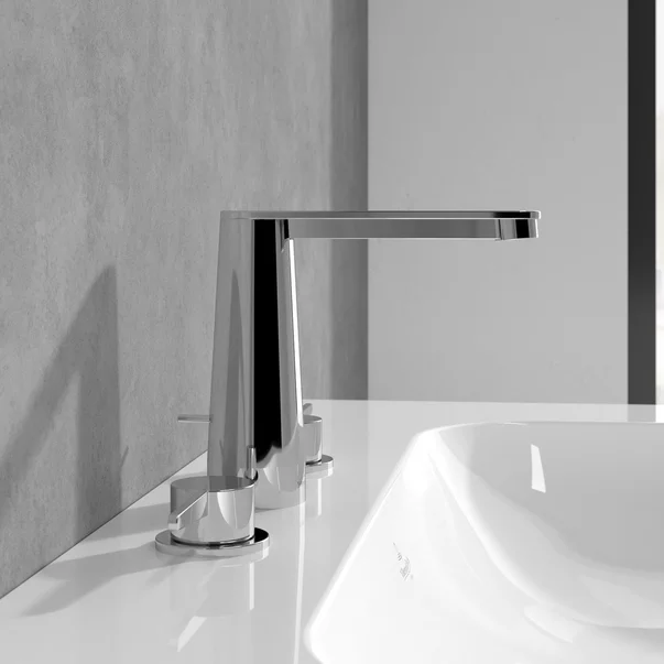 Baterie lavoar Villeroy&Boch Conum dubla comanda crom lucios cu ventil Pop-Up picture - 4
