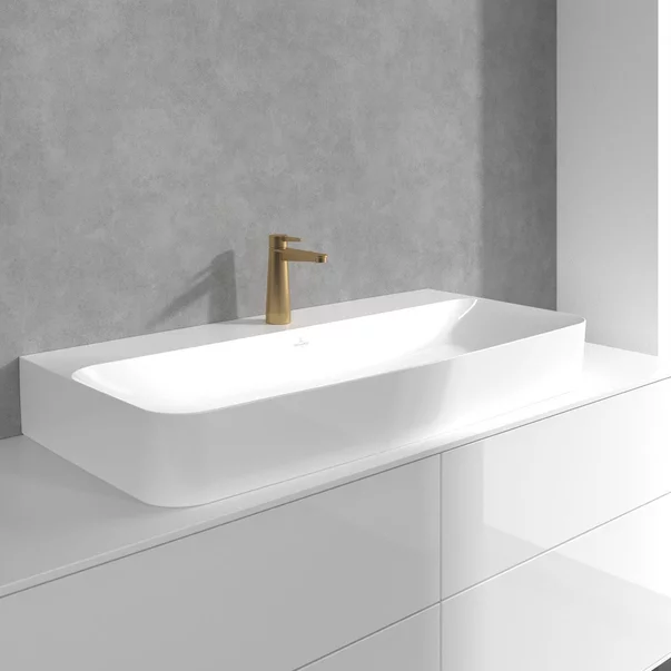 Baterie lavoar Villeroy&Boch Conum monocomanda auriu periat picture - 4