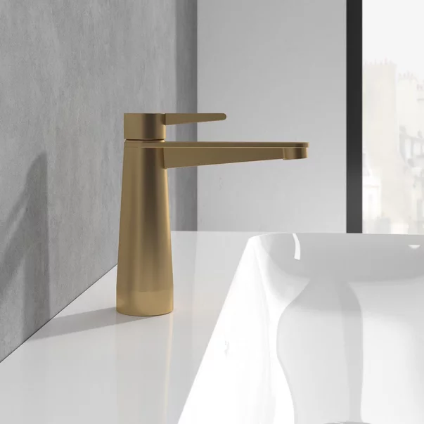 Baterie lavoar Villeroy&Boch Conum monocomanda auriu periat picture - 7