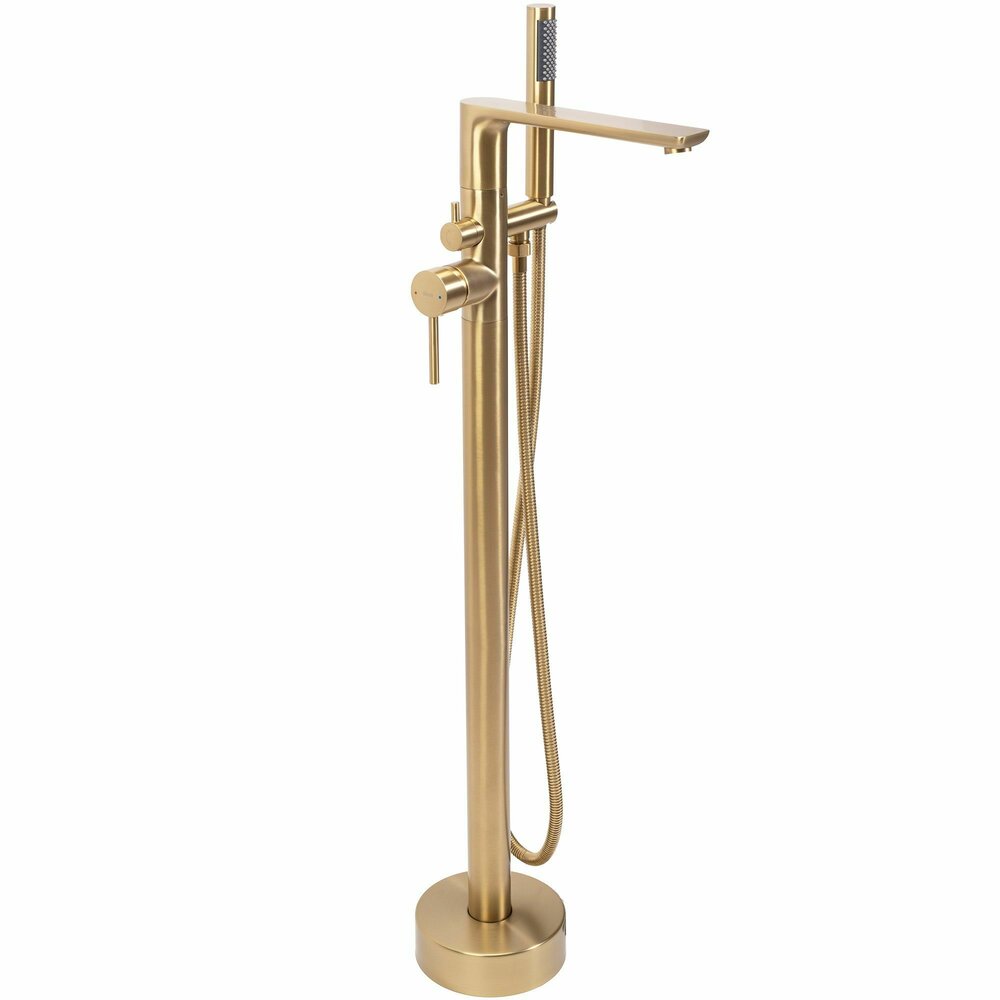 Baterie monocomanda pentru cada freestanding auriu Rea Aras
