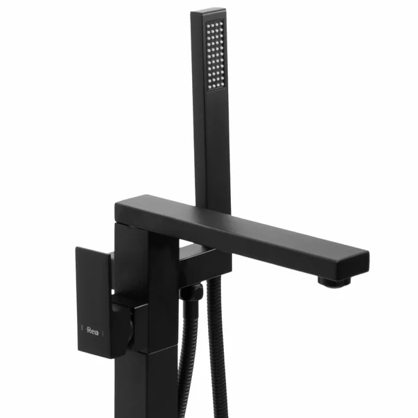 Baterie monocomanda pentru cada freestanding negru Rea Flores picture - 2