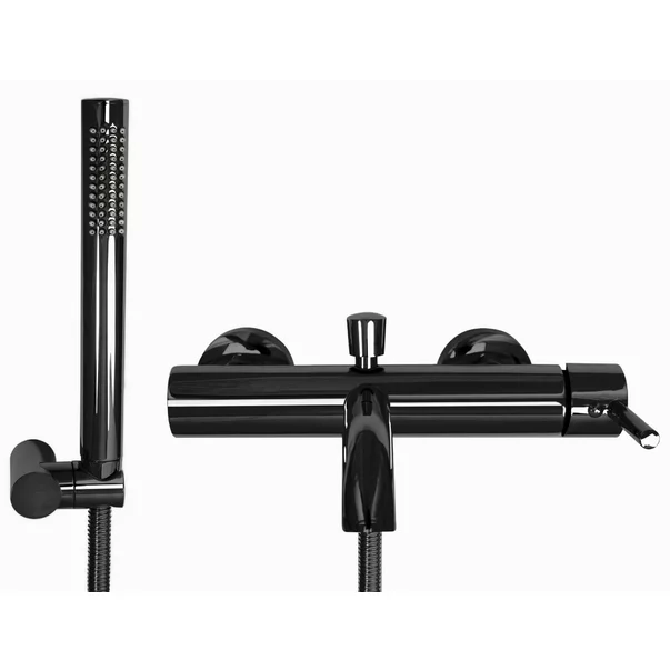 Baterie monocomanda pentru cada negru Rea Lungo picture - 2