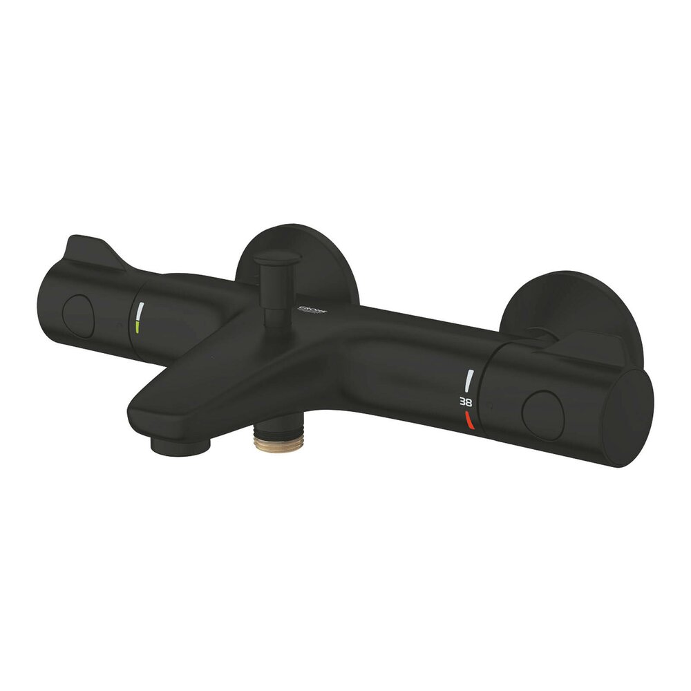 Baterie termostatata cada negru mat Grohe Grohtherm 800