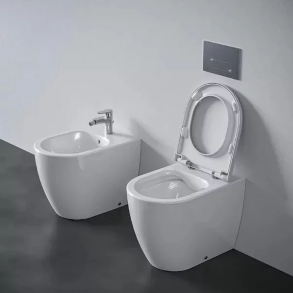 Bideu pe pardoseala Ideal Standard Ellisse alb lucios picture - 3