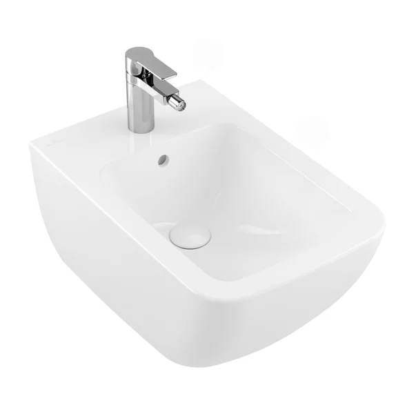 Bideu suspendat Villeroy&Boch Venticello cu finisaj alb Alpin CeramicPlus picture - 2