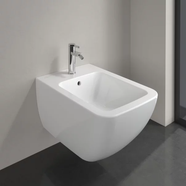 Bideu suspendat Villeroy&Boch Venticello cu finisaj alb Alpin CeramicPlus picture - 4