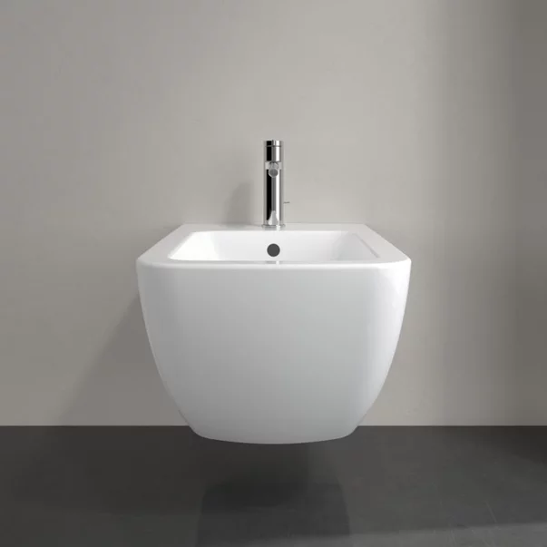 Bideu suspendat Villeroy&Boch Venticello cu finisaj alb Alpin CeramicPlus picture - 5
