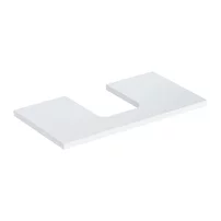 Blat pentru lavoar Geberit One cu decupaj in mijloc 90 cm alb lucios