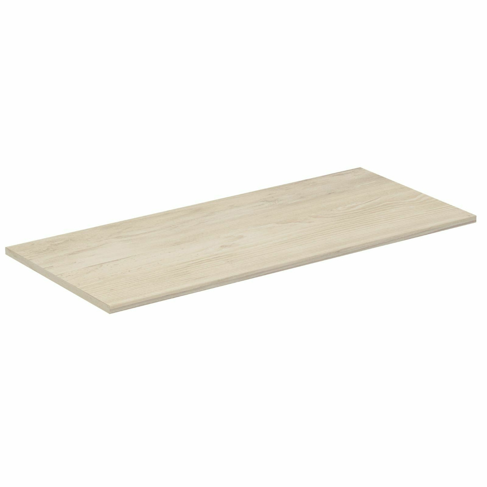 Blat pentru lavoar maro deschis lemn Ideal Standard Connect Air fara decupaj 100 cm