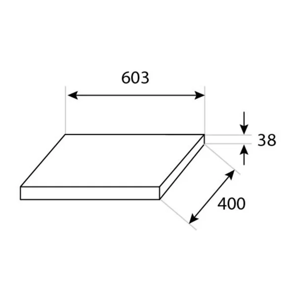 Blat pentru lavoar Rune Ottar 60x40 cm finisaj gri beton picture - 3