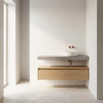 Blat pentru lavoar Rune Ottar 60x47 cm finisaj gri-beton