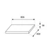 Blat pentru lavoar Rune Ottar 80x40 cm finisaj lemn stejar picture - 3