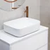 Blat pentru lavoar Rune Skiva din compozit 60 cm finisaj alb picture - 3