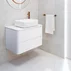 Blat pentru lavoar Rune Skiva din compozit 80 cm alb picture - 3