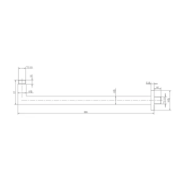 Brat de dus FDesign Inula negru mat 40 cm picture - 2