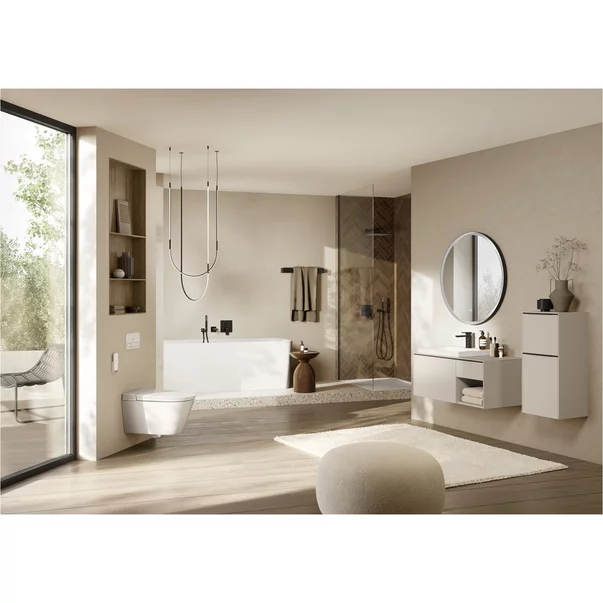 Brat de dus Villeroy&Boch Universal 40 cm profil patrat negru mat picture - 3
