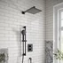 Brat de dus Villeroy&Boch Universal 40 cm profil patrat negru mat picture - 2